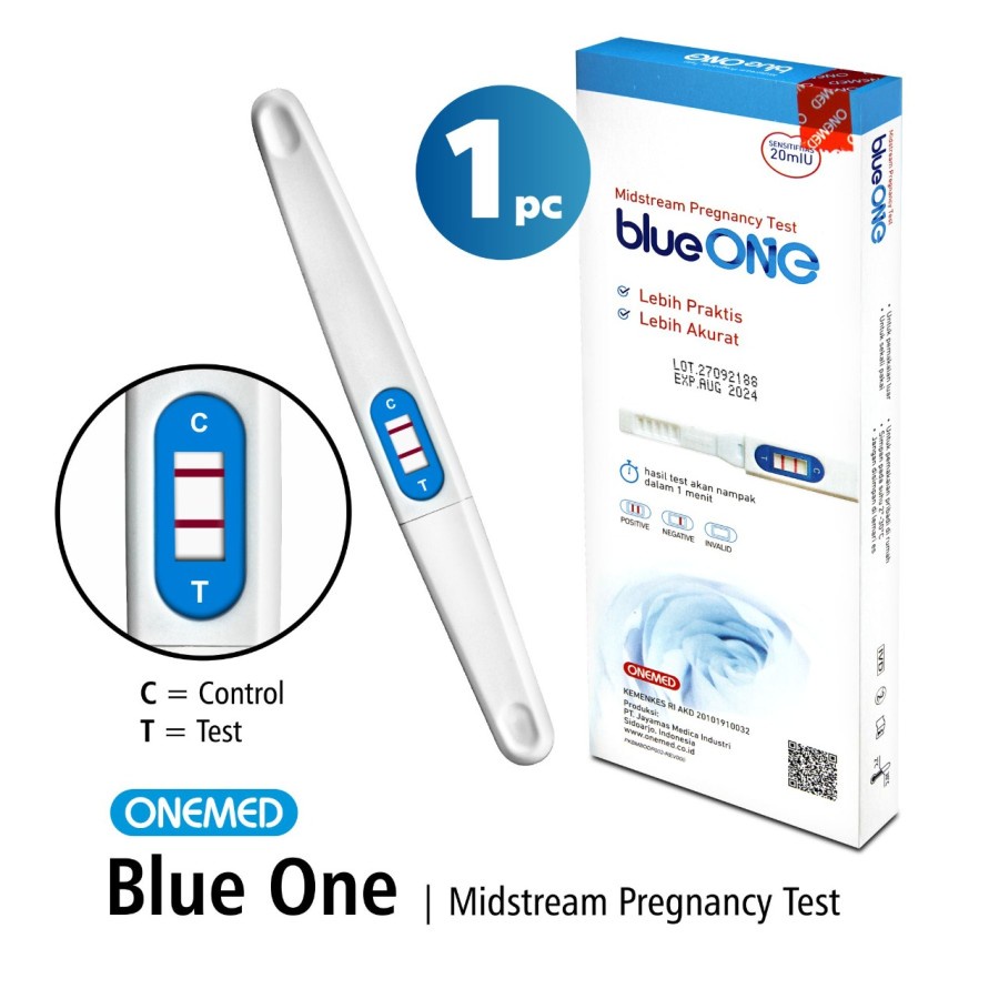 Tes Hamil Blue One Midstream Onemed Test Pack