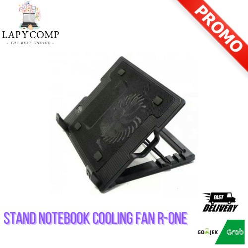 STAND NOTEBOOK COOLING PAD R-ONE | KIPAS PENDINGIN SUHU LAPTOP DESAIN MINIMALIS | MEJA LAPTOP MURAH