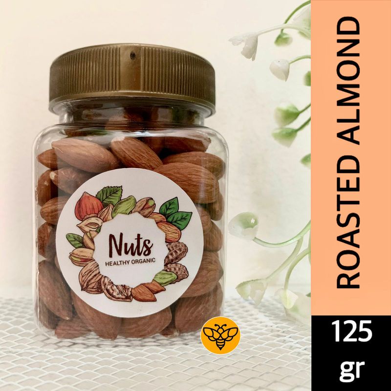 

PROMO ! ALMOND PANGGANG - Roasted Almond by Pure Honeyku 125gr ~ Rasa Plain/ Original