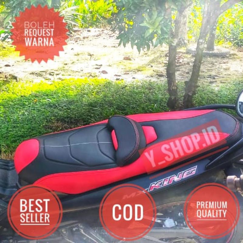 Kulit Sarung Cover Jok Mx King 150  Model Eropa Modifikasi