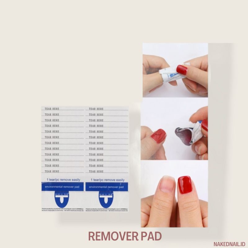 nail gel polish remover / soak off remover penghapua kutek gel instant cepat pembersih kutek nailart