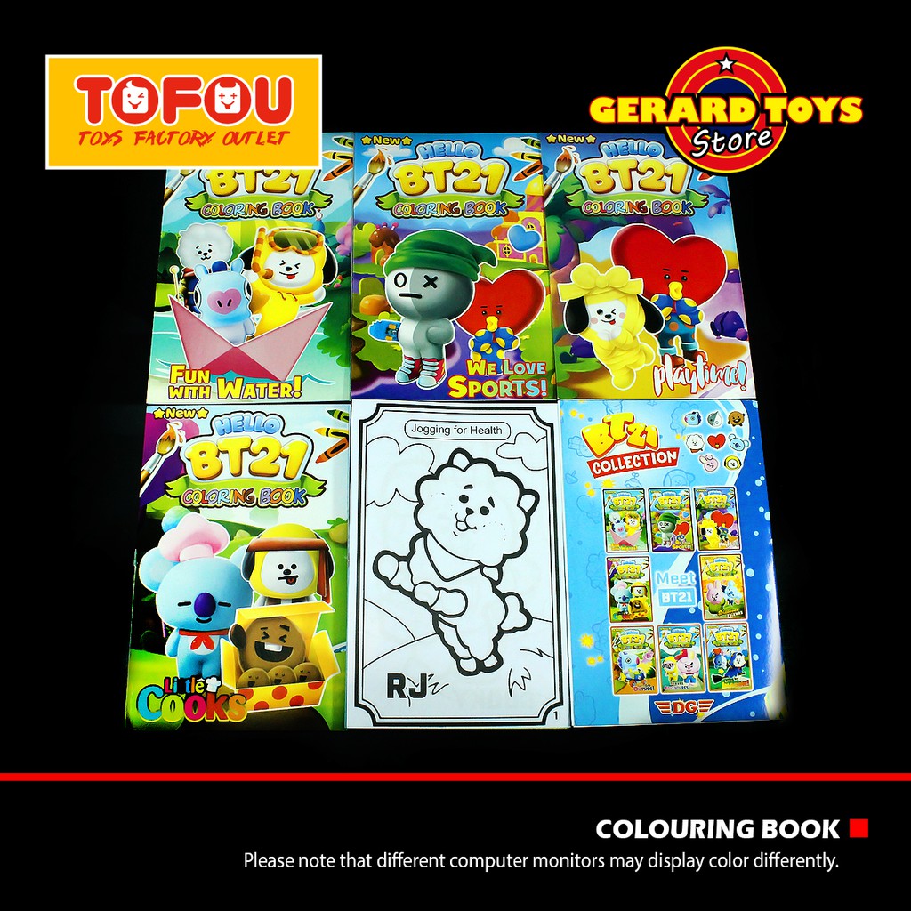 Mewarnai Buku Colouring Book DG BT21 BTS MURAH BANGET