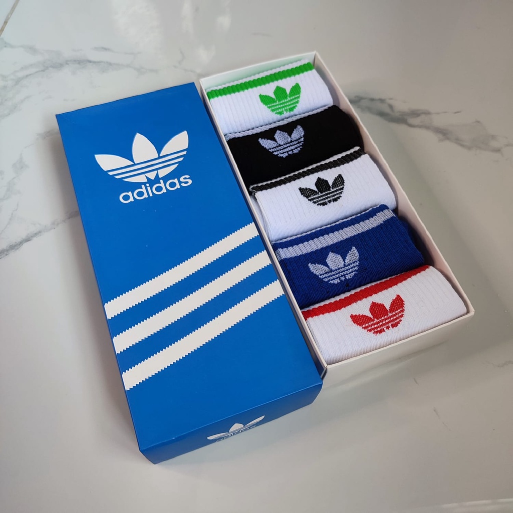 Kaos kaki Adidas Trefoil Classic Vintage Men and Women Original