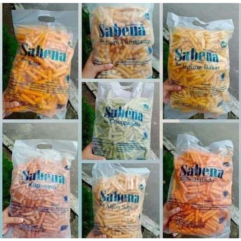 

1 dus Snack sabena isi 5 bag x 360 gr (bisa mix rasa)