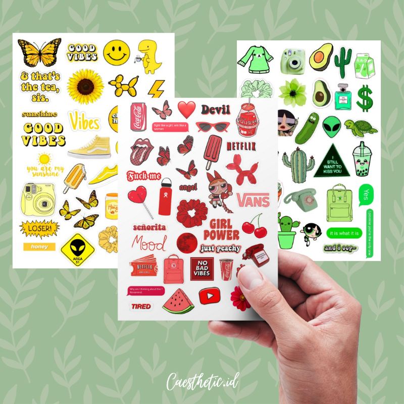 

Sticker tumblr pack - Sticker tumblr aesthetic - Sticker glossy