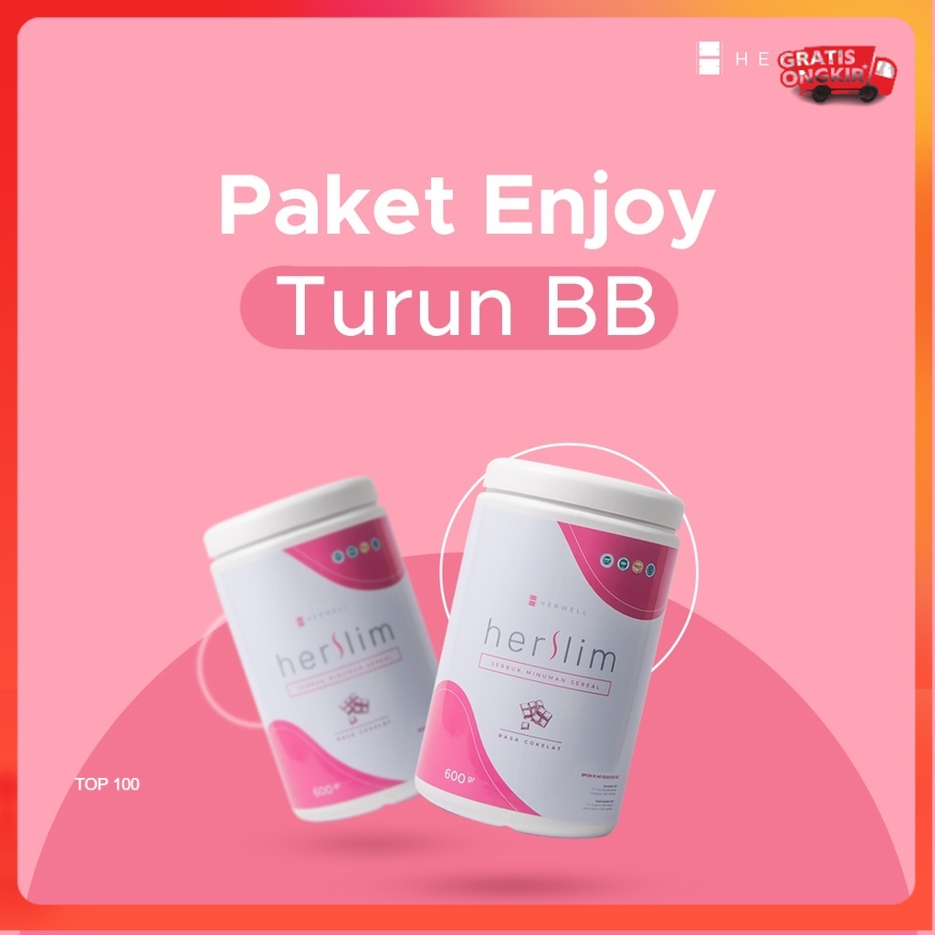 Herwell Paket Enjoy Turun Bb 2 Herslim 600 Gram Bpom Dan Halal BPOM HALAL HERWEL ORI ORIGINAL OFFICIAL STORE DIET PELANGSING