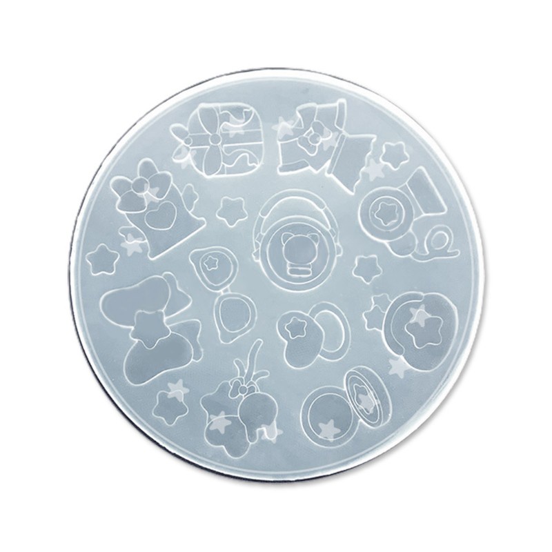 Glitter Cute Universe Quicksand Epoxy Resin Mold Pendant Silicone Mould DIY Crafts Jewelry Decorations Casting Tool