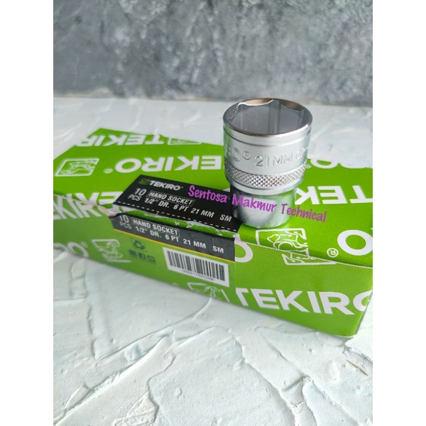 TEKIRO 1/2&quot; 21 MM Mata Kunci Sock Sok Socket Shock 21mm 6PT 12PT