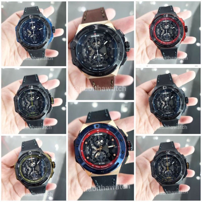 Jam Tangan Pria Expedition Chronograph E 6818 New 6818 Original Garansi Resmi