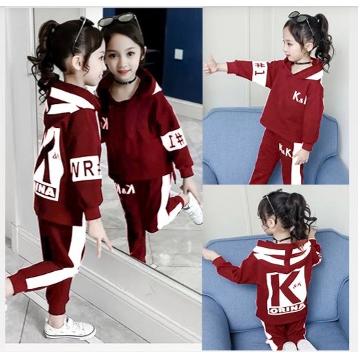 JOSJOLI_STORE/Setelan Kids ORINA Dan KNK/Stelan Anak Perempuan dan Anak Laki-Laki/Usia 4-6 Tahun