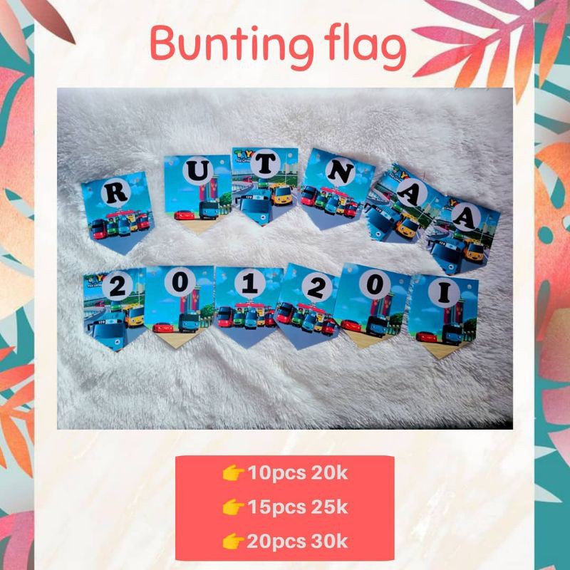 Bunting Flag Custom / Free Desain