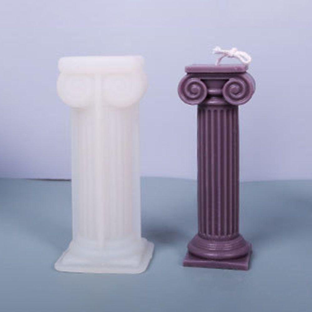 R-flower Classic Roman Column Party Clay Tools Cetakan Lilin 3D Art Wax Mold