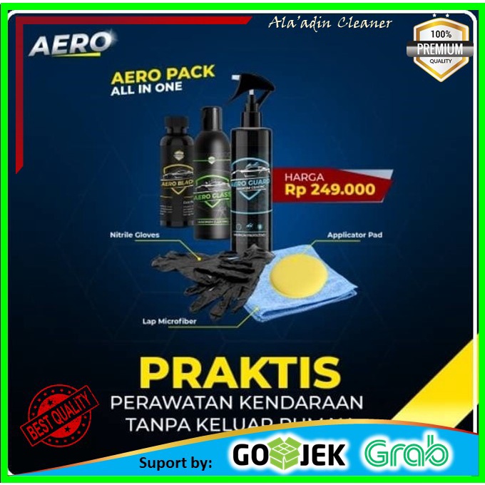 Promo 12.12 Aero Pack Perawatan Mobil Motor Coating - 3 Produk Dalam 1 Pembelian - Lebih Hemat