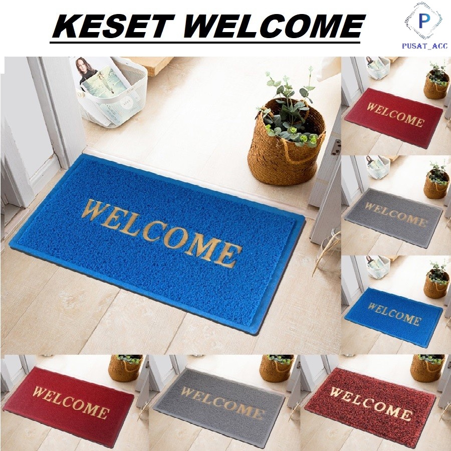 YF03-KESET KAKI WELCOME TEBAL 40CM X 60CM / KESET KARET WELCOME