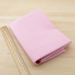 7pcs Kain  Perca  Handmade Diy Bahan Katun Warna Pink Polos  