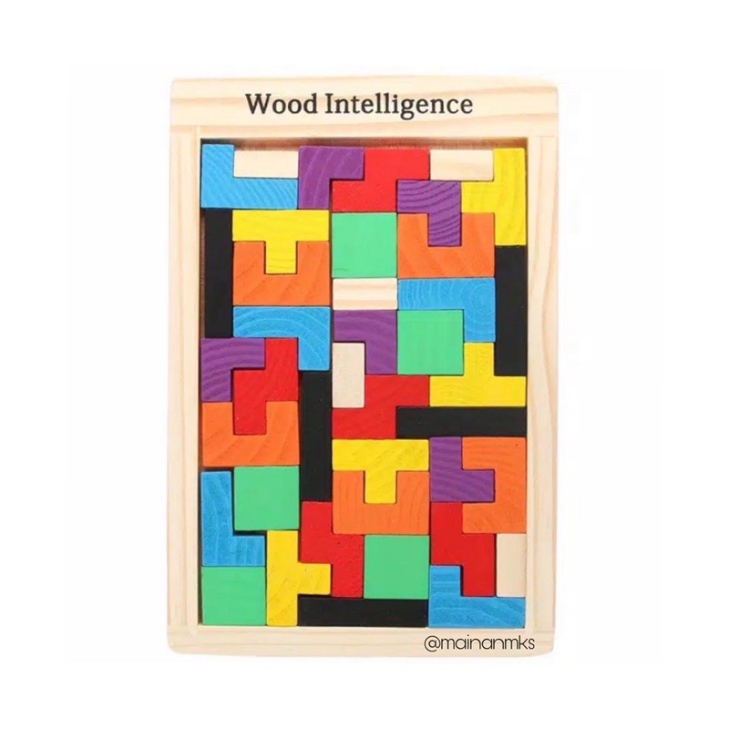 Puzzle Kayu Wooden Intelligence Mengasah Otak Anak