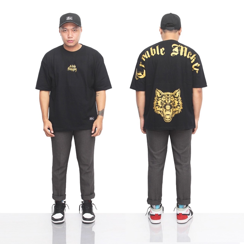 Kaos Oversize Tiger Goes Full Tag Original Oceanetic Distro &amp; Skate Best Seller