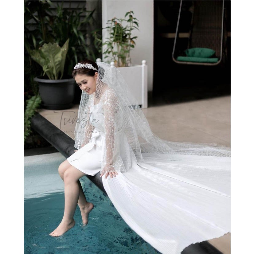 Clarkia Robe - Flower Endurance Collection - KIMONO ROBE PENGANTIN / BRIDESMAID