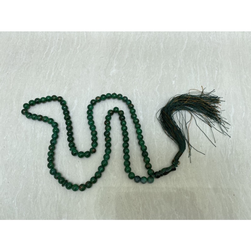 TASBIH TASBEH BATU GIOK ULIR EMAS PREMIUM 99 BUTIR 8 MM