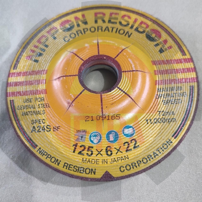 Batu Gerinda Nippon Resibon 5" inch / Grinding Wheel 125x6x22 mm