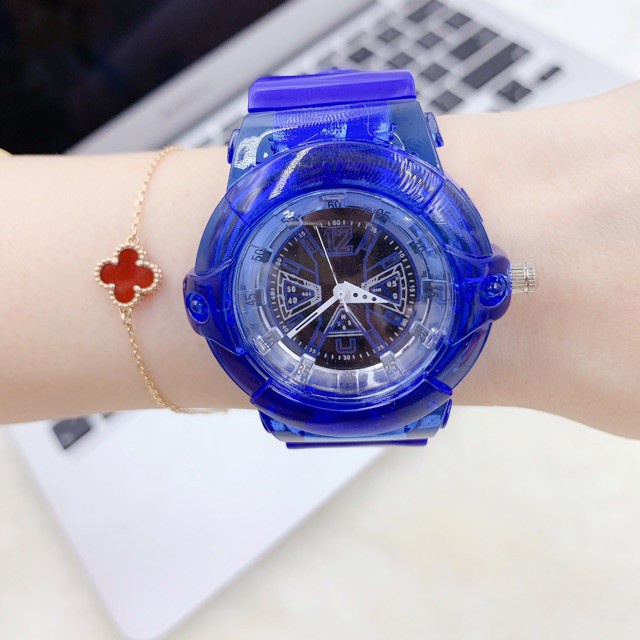 JAM TANGAN HARGA SPESIAL JAM TANGAN JELLY ANGKA RUBBER TRANSPARANT TRANSPARAN BENING KARETMURAH W26