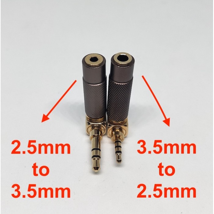 Audio Jack Adapter For 3.5mm to 2.5mm to 3.5mm Oyaide Premium Quality