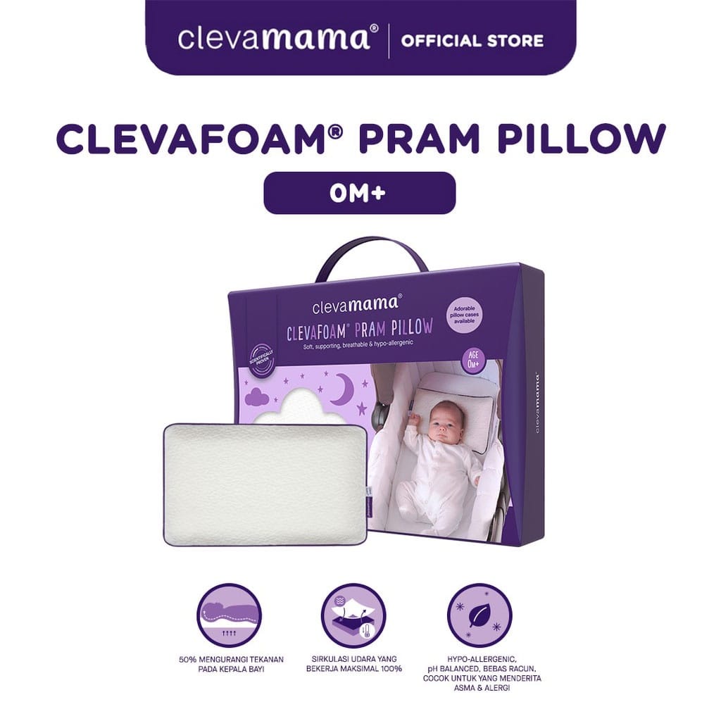 Clevamama Clevafoam Prem Pillow (123874) - Bantal Bayi