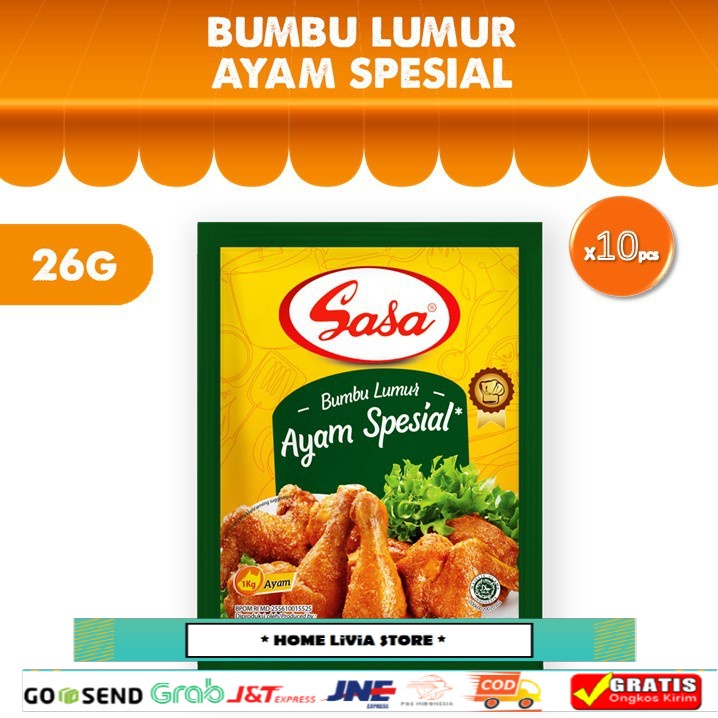 

Sasa Bumbu Lumur Ayam Spesial 10 x 26 gr