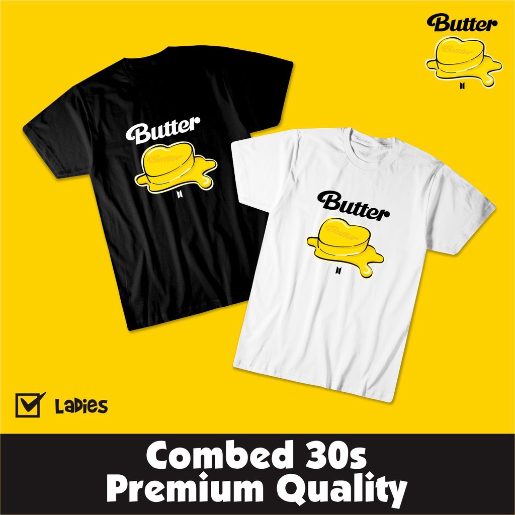 Kaos Wanita BTS Butter Kpop - Combed 30s premium