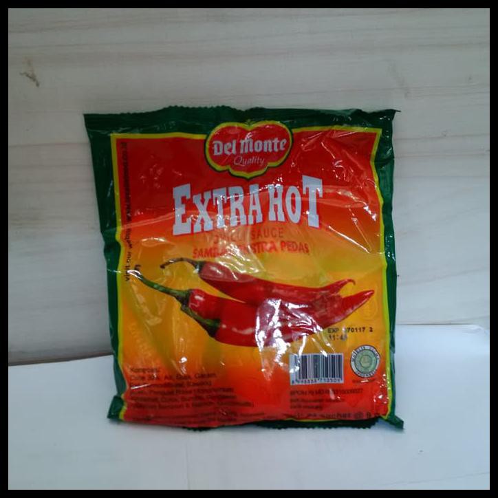 

Langsung Kirim Saus Sachet Delmonte - Saus Sambal Sachet Extra Hot - 24 Pcs