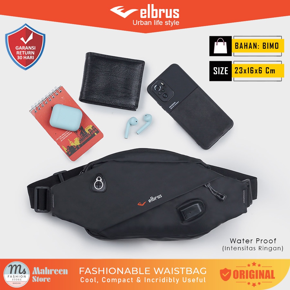 Tas Waist Bag Pria Tas Selempang Pria Water Proof - Elbrus | TL 650