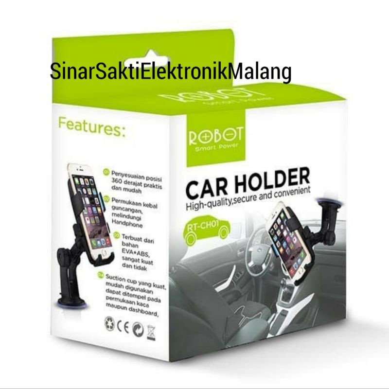 Robot Phone Holder HP Mobil Universal Tatakan Alas Tempat HP RT-CH01 Dashboard