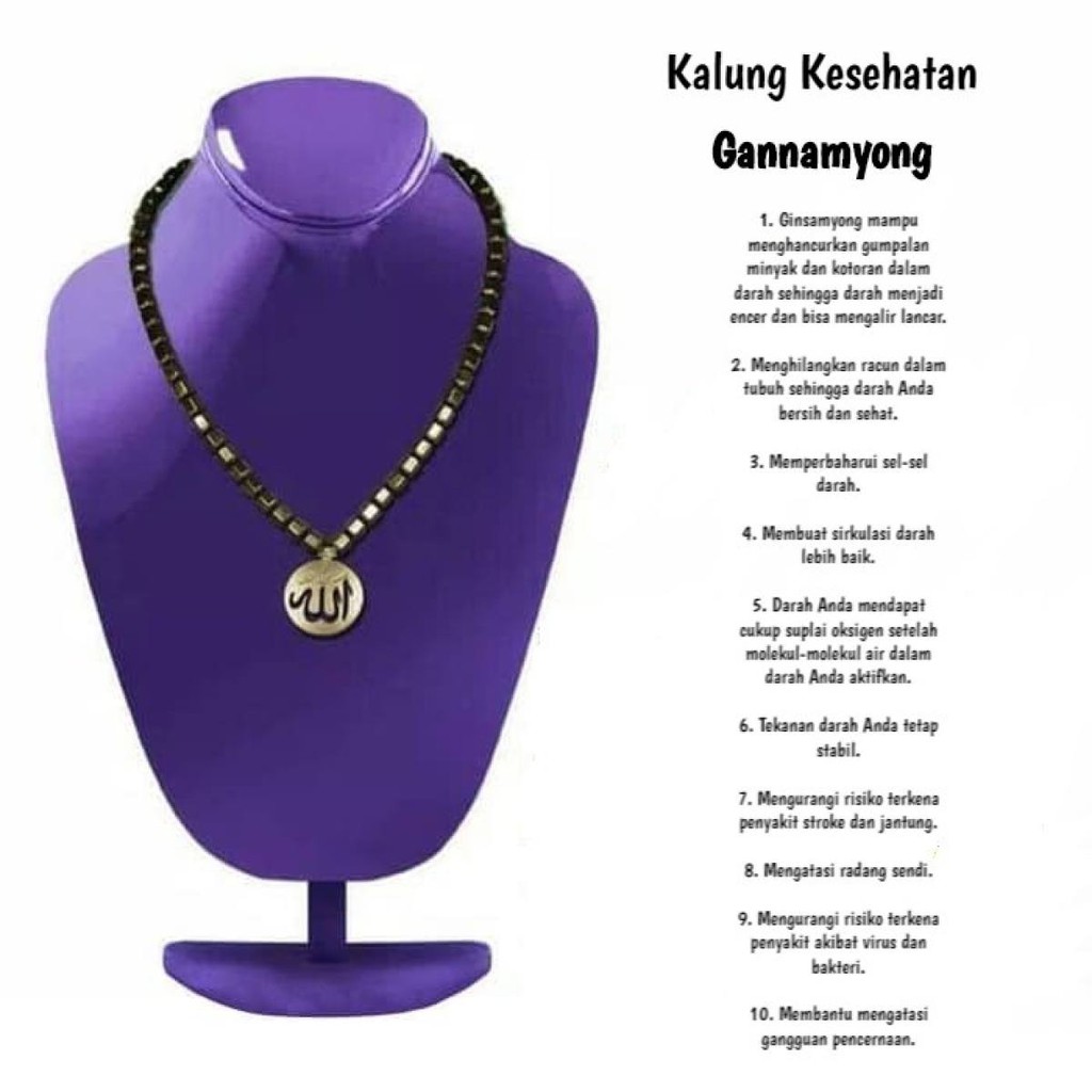 Kalung Gelang Kesehatan Gannamyong Terapi Magnet