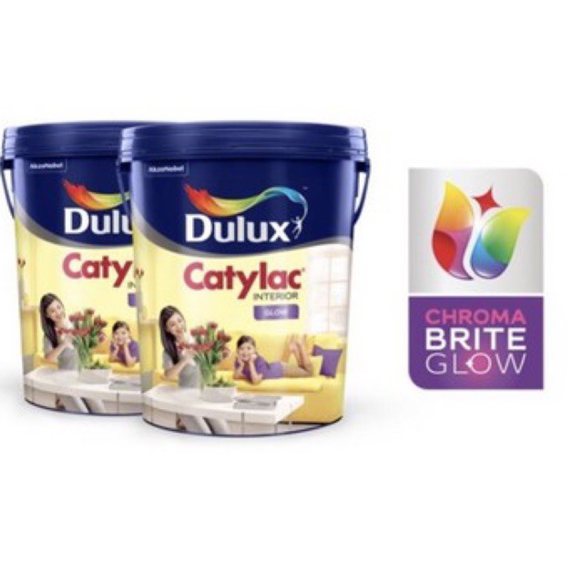 CAT TEMBOK DALAM DULUX CATYLAC GLOW WARNA PUTIH UKURAN 20 L