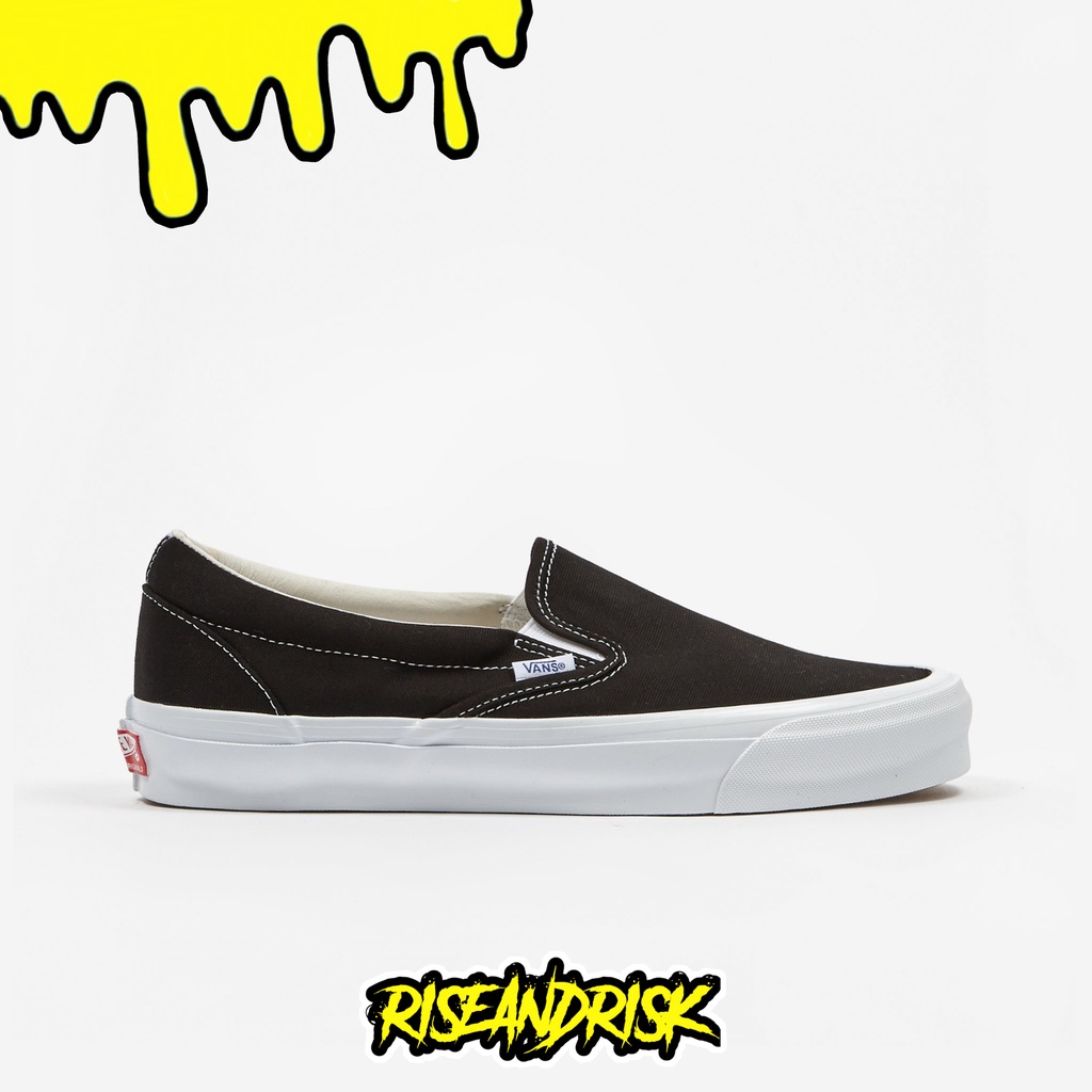 Sneakers Vans Slip On Vault OG Spring Summer 2020 Black White (SS 2020) ORIGINAL