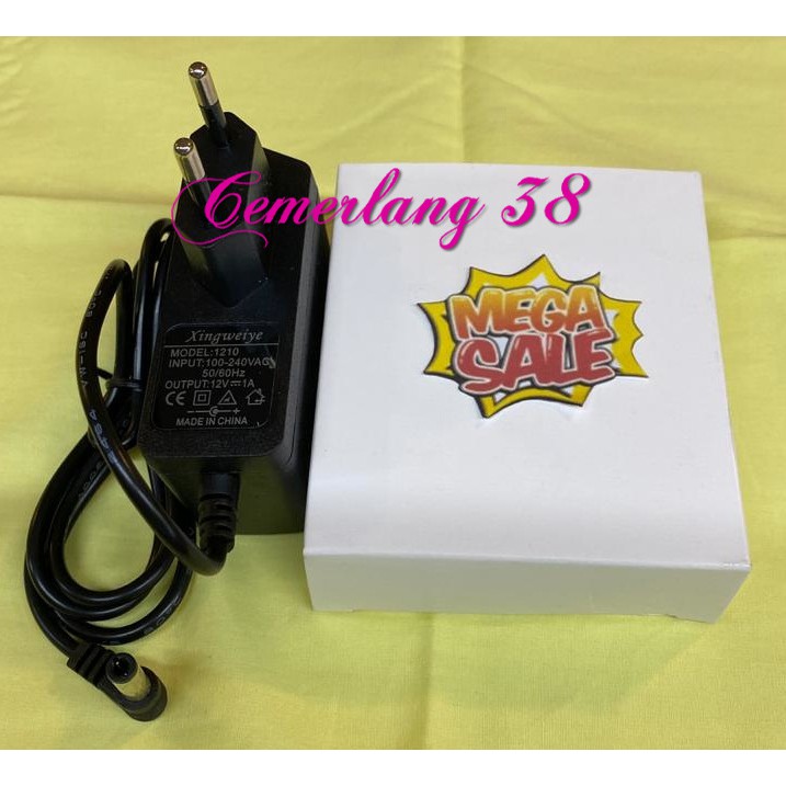 AC to DC Adaptor 12V 1A II Switching Charger Adapter 12 V 1 A Power Supply 12 Volt 1 Amper 1000 mAh