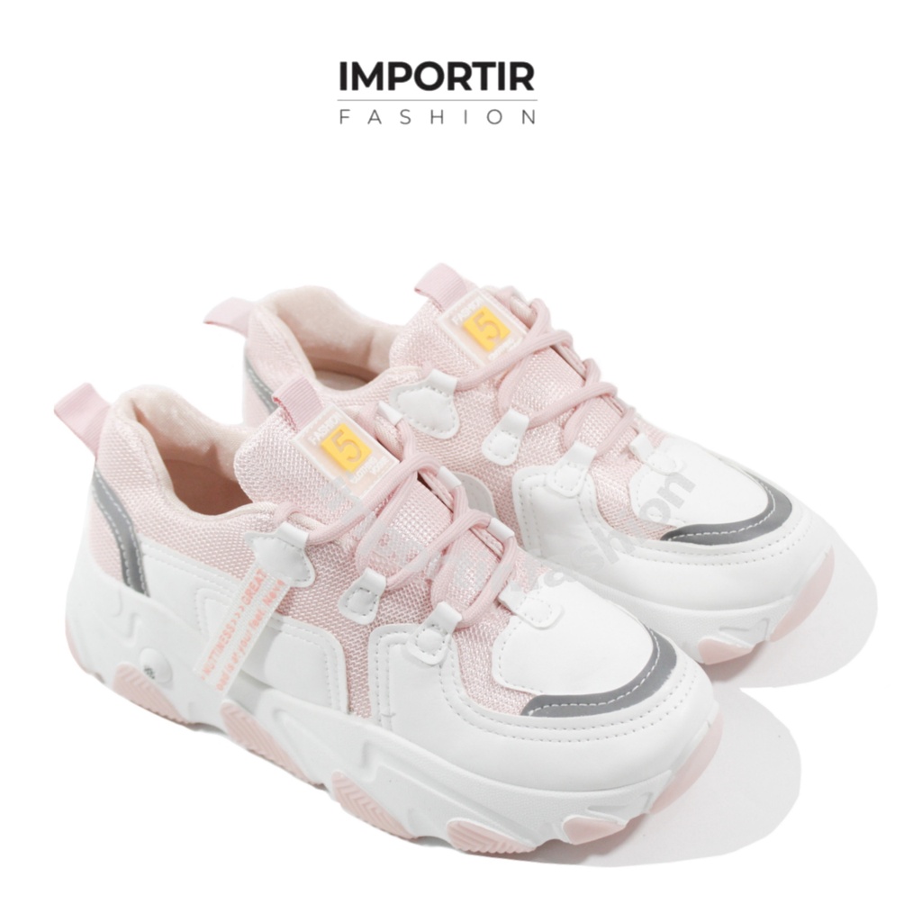 Importir.Fashion Sepatu Sneakers Wanita Korea Fashion Import Sport Shoes Casual Original - 0041