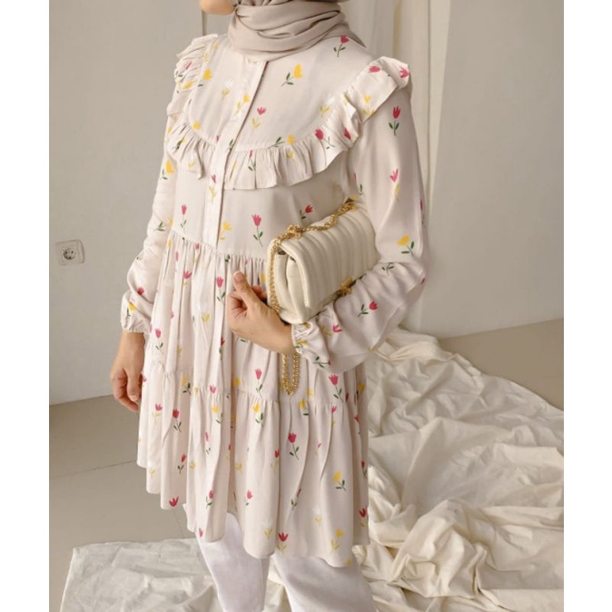 Happy Tunik atasan tunik atasan wanita tunik wanita tunik rayon blouse wanita