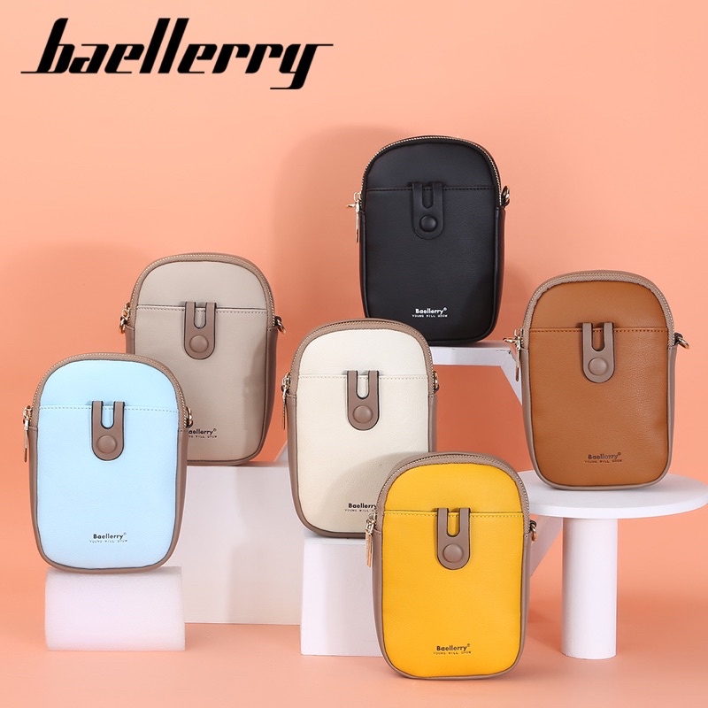 Tas Selempang Kulit Wanita Dompet Hp Cewek Slingbag Kecil Baellerry 8561