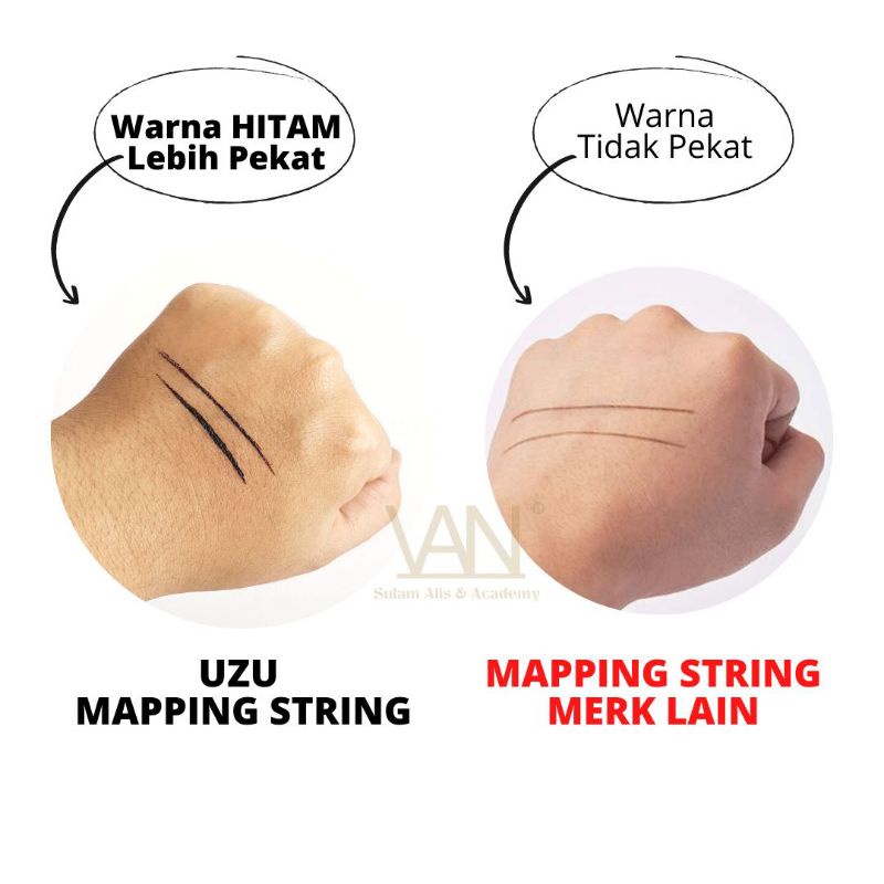 MAPPING STRING EYEBROW BENANG PANJANG 20M | Penggaris Sulam Alis | ALAT UKUR BENANG TERMURAAAH