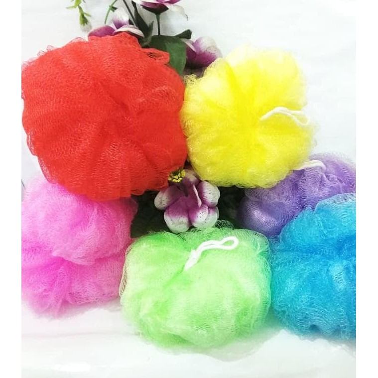 SPONS MANDI BATH SPONGE HALL SHOWER PUFF - 1 PC WARNA ACAK