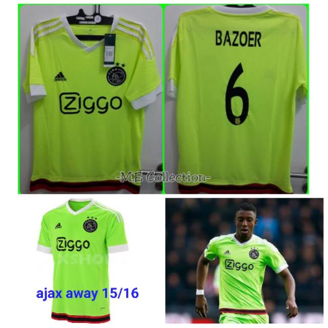 JERSEY AJAX AMSTERDAM AWAY 2015/2016 BAZOER 6