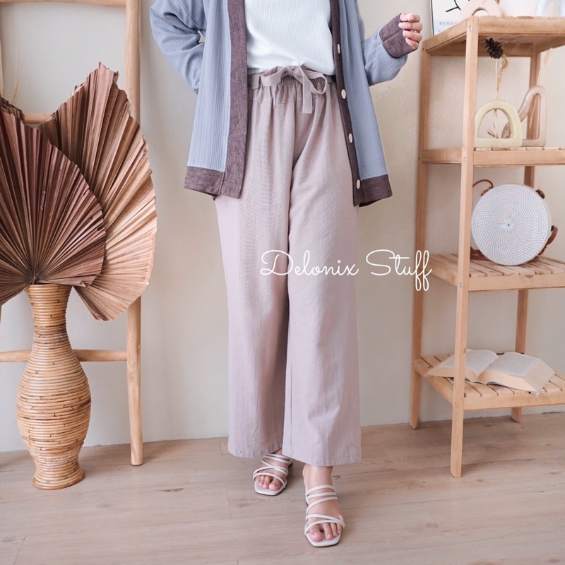 Zasya linen kulot pocket