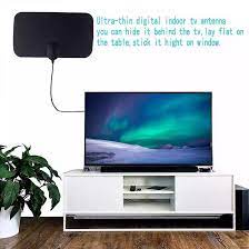 (COD) ANTENA TV DIGITAL INDOOR DVB-T2-4K HIGH GAIN 25DB Penangkap Sinyal