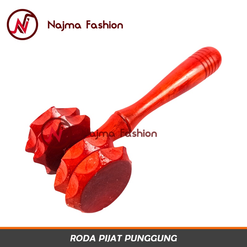 Alat Roda Pijat Punggung/Alat Pijat Kayu Tradisional Roda Refleksi