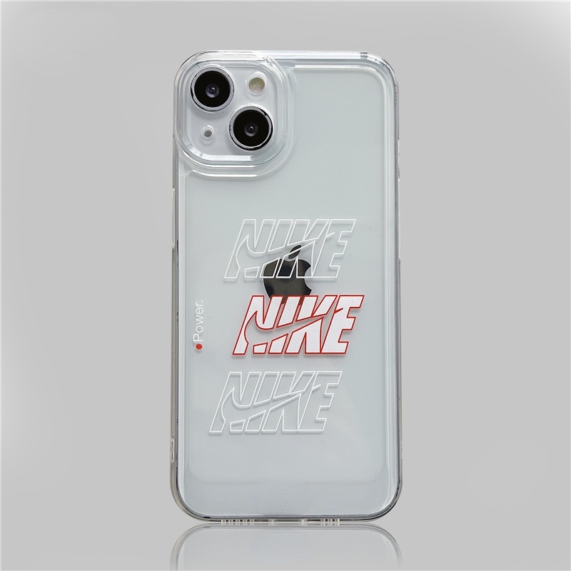 Soft Case Silikon TPU Transparan Motif Nama Terkenal Untuk iPhone 13Pro MAX 12Pro MAX 11Pro MAX 7 8 Plus X XS MAX XR