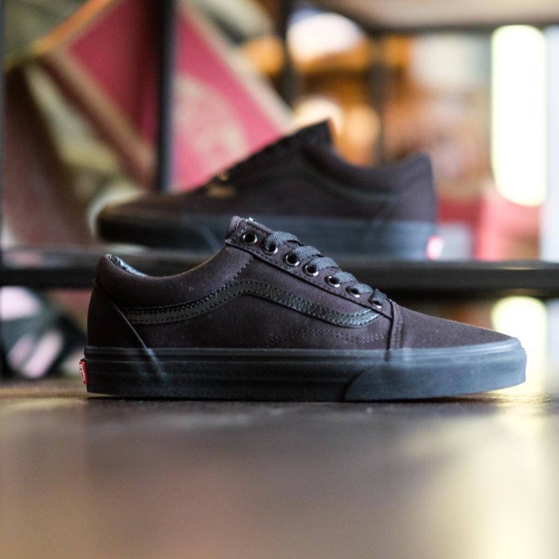 vans oldskool all black / vans oldskool triple black