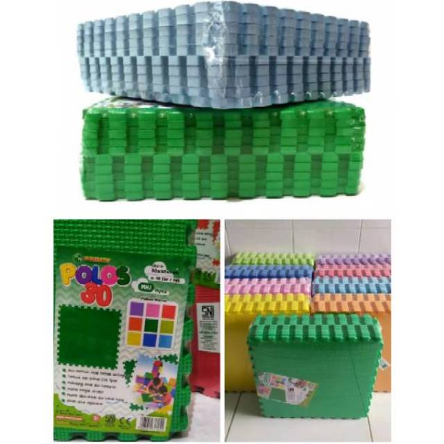 KARPET PUZZLE POLOS/PUZLE KOTAK/SPON BONGKAR PASANG