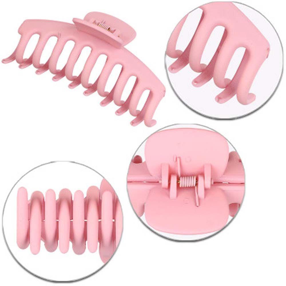 Needway Hair Claw Wanita Ukuran Besar Warna Solid Jepit Rambut