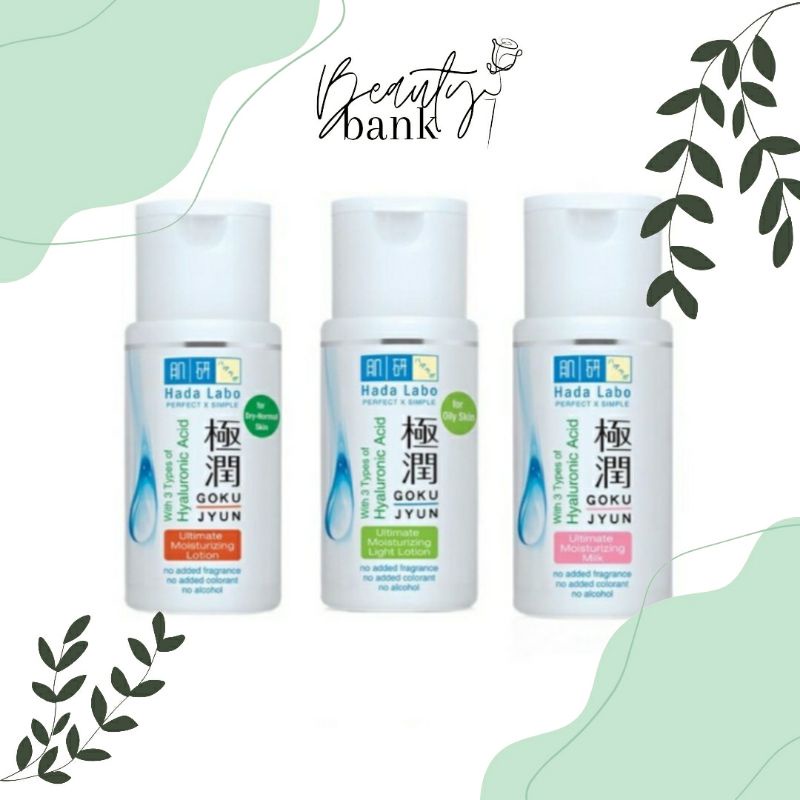 HADA LABO GOKYUJUN ULTIMATE  MOISTURIZING MILK & LOTION TONER